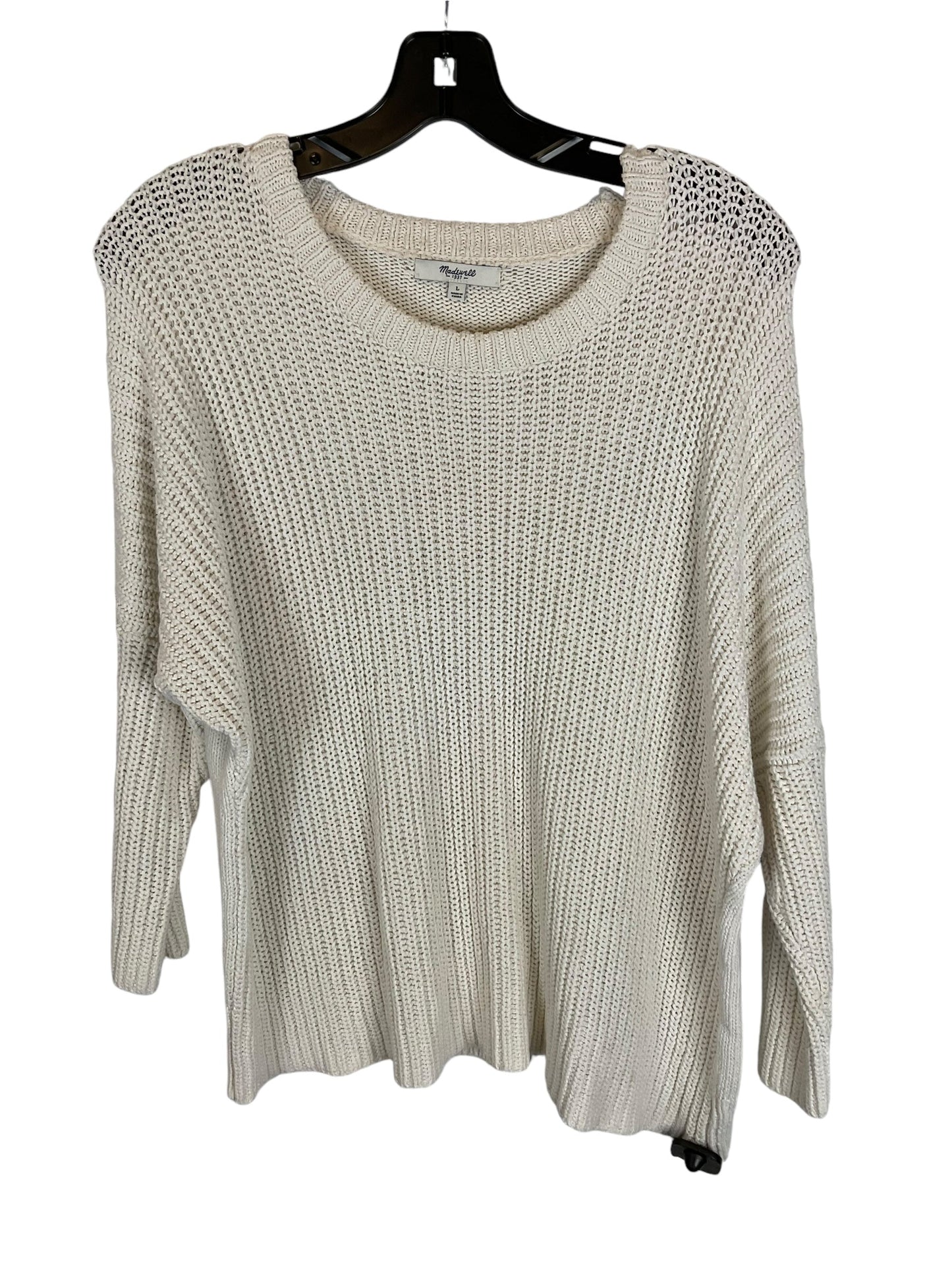 Sweater By Madewell In Cream, Size: L