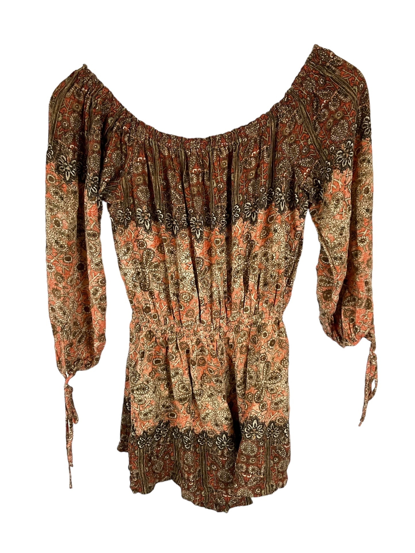 Orange Romper Free People, Size S