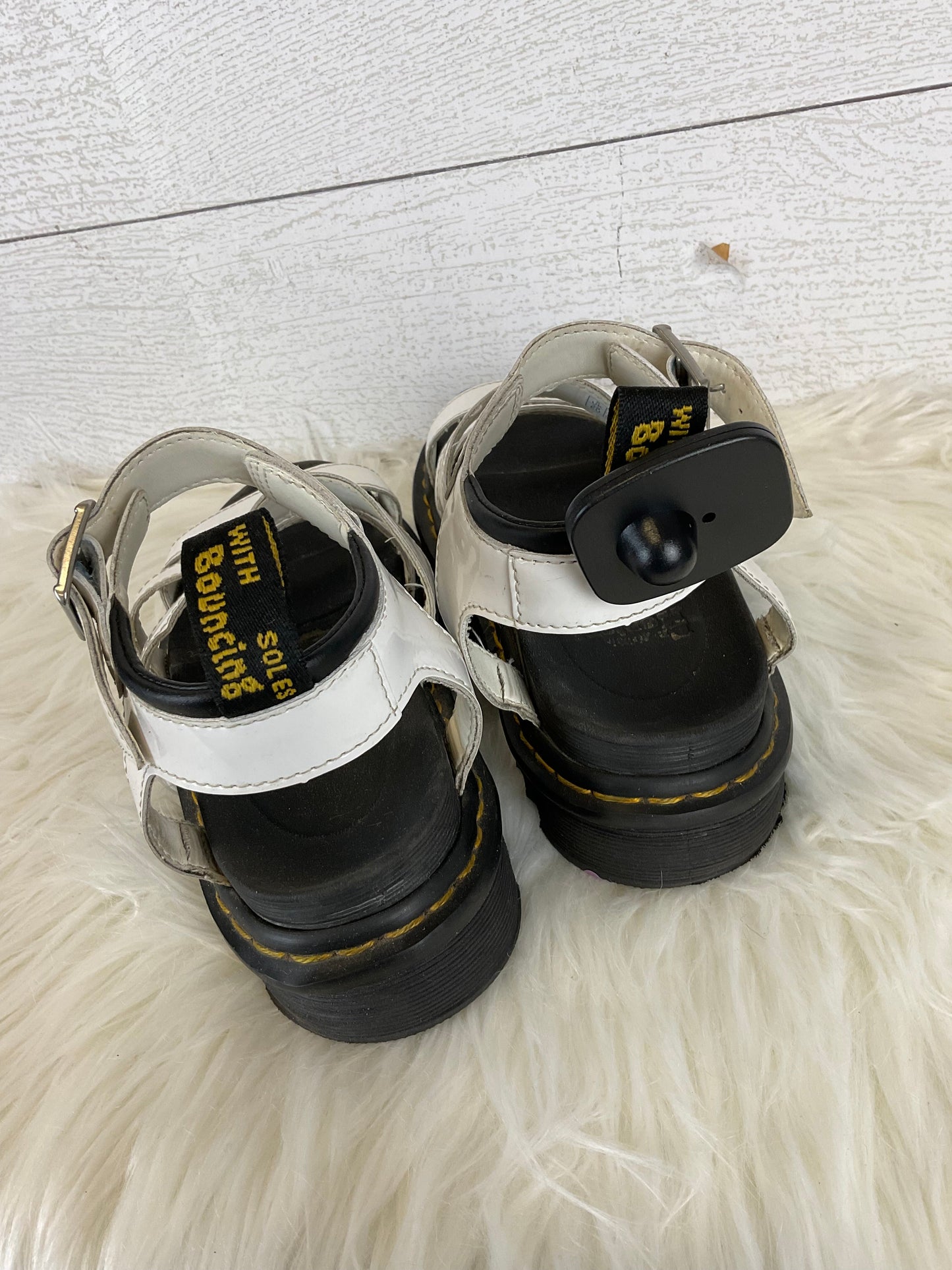 White Sandals Designer Dr Martens, Size 7