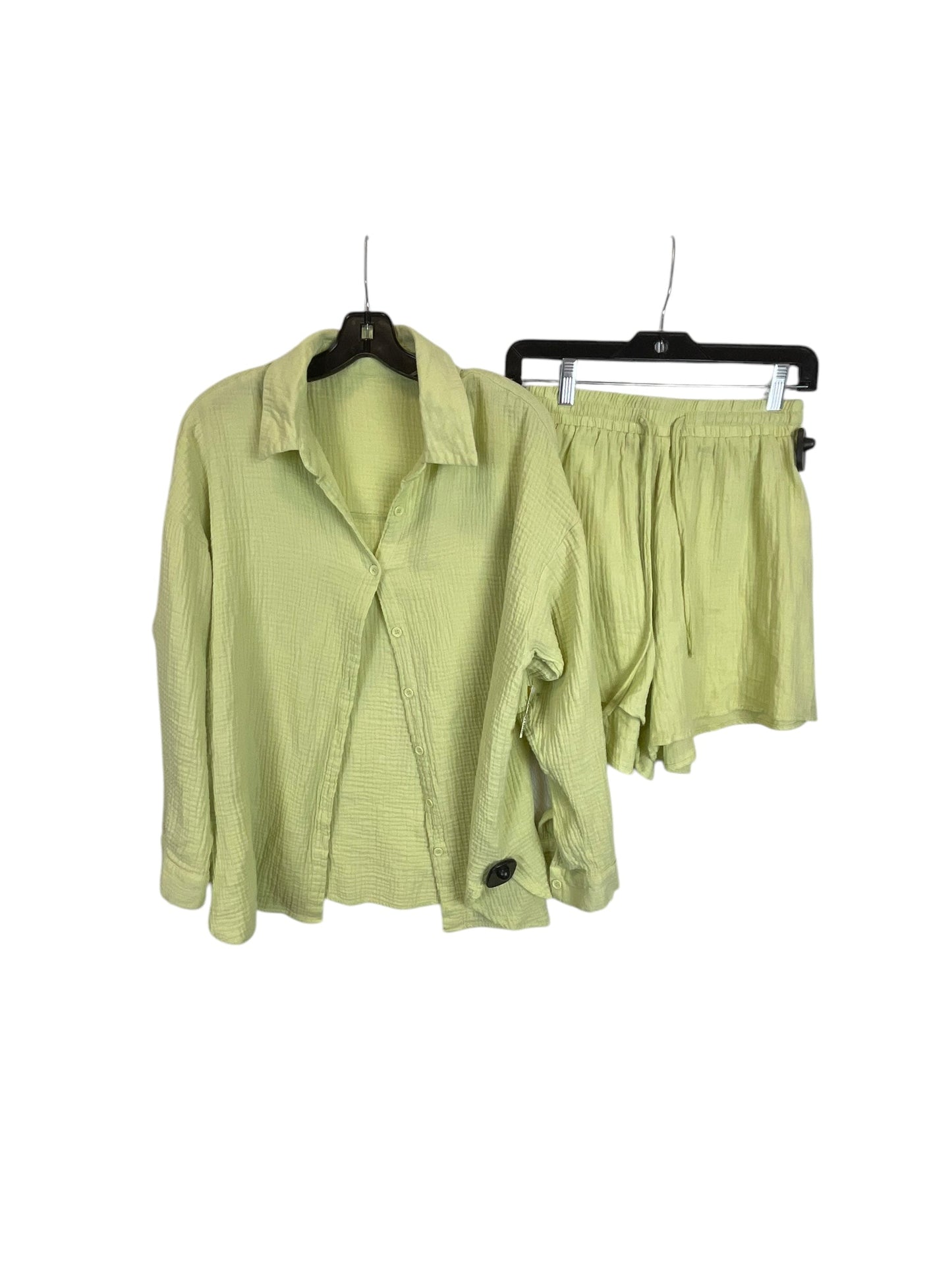 Lounge Set Shorts By Clothes Mentor In Green, Size: M