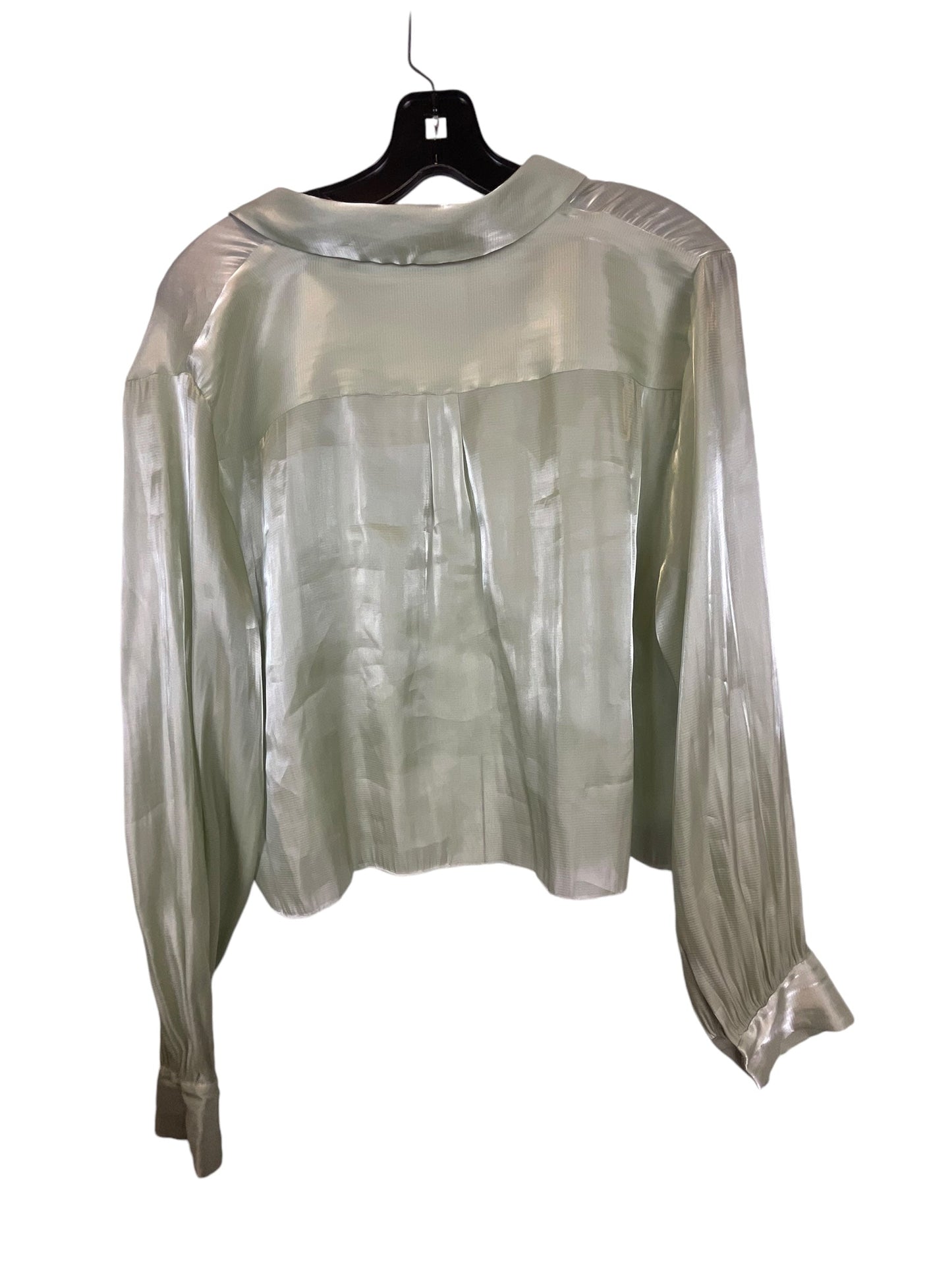 Top Long Sleeve By Vince Camuto In Green, Size: L