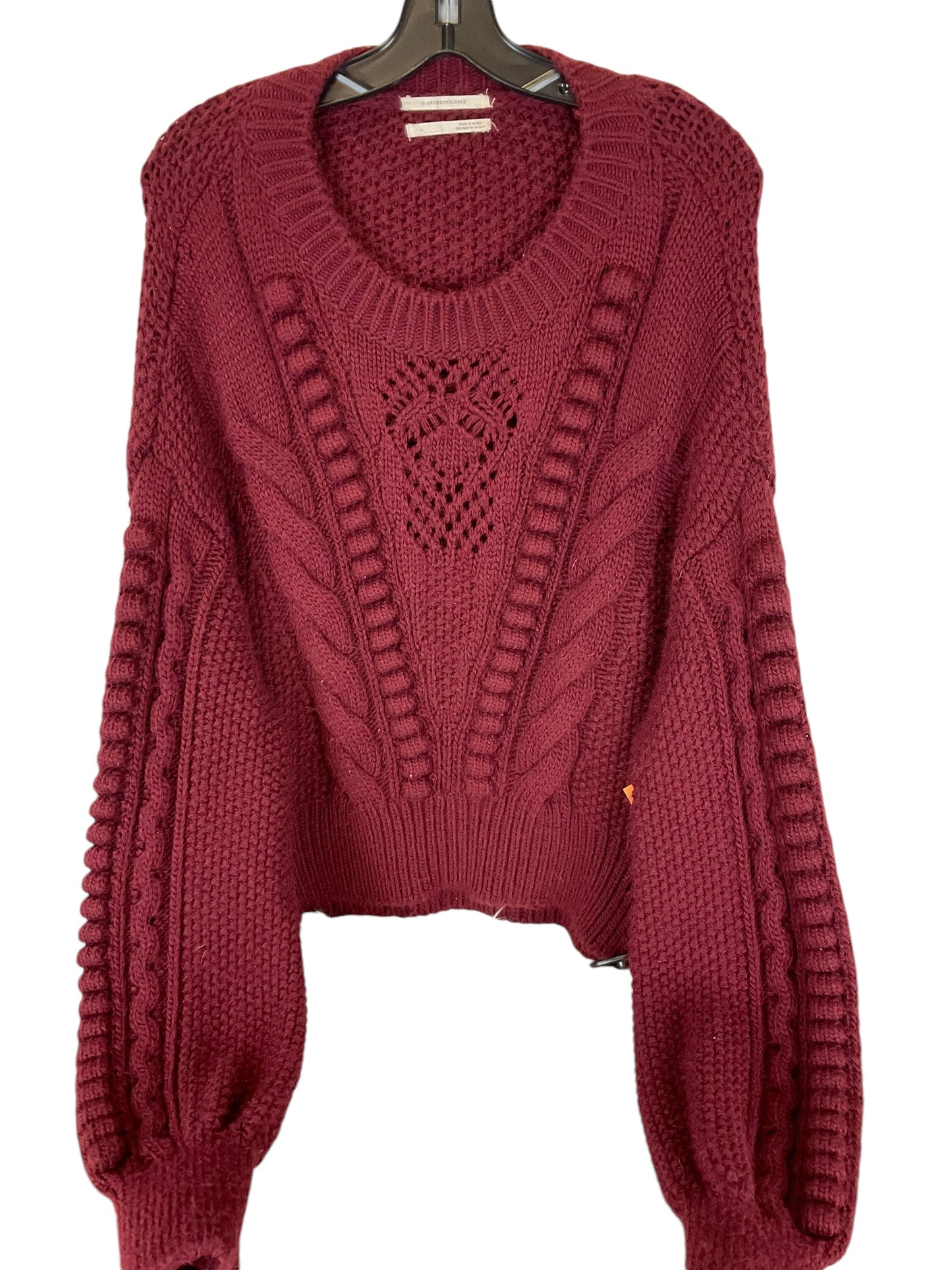 Sweater By Anthropologie In Red, Size: L