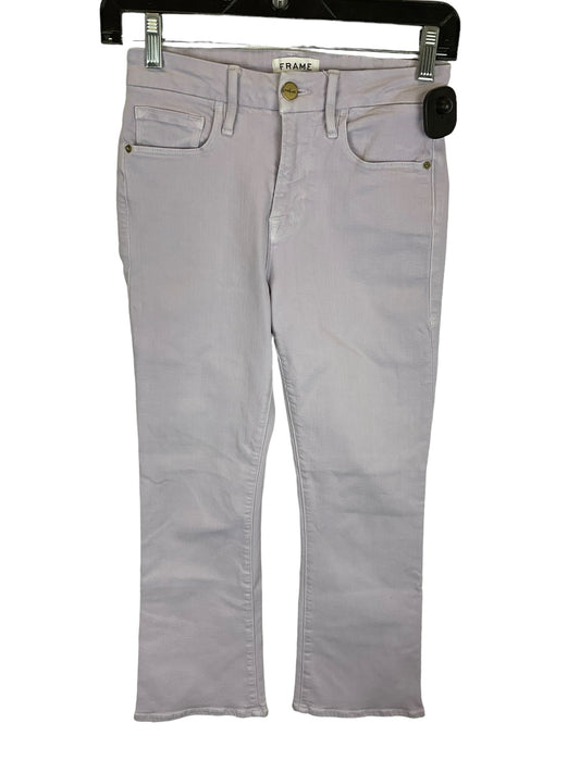 Purple Denim Jeans Boot Cut Frame, Size 0