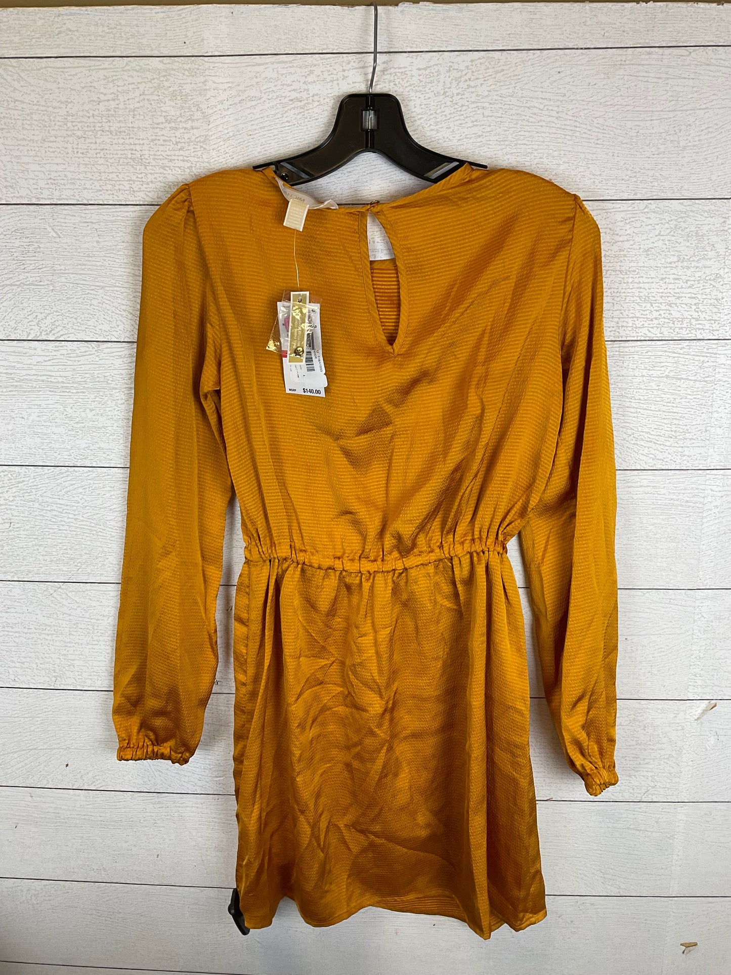 Yellow Dress Party Short Michael By Michael Kors, Size Xs