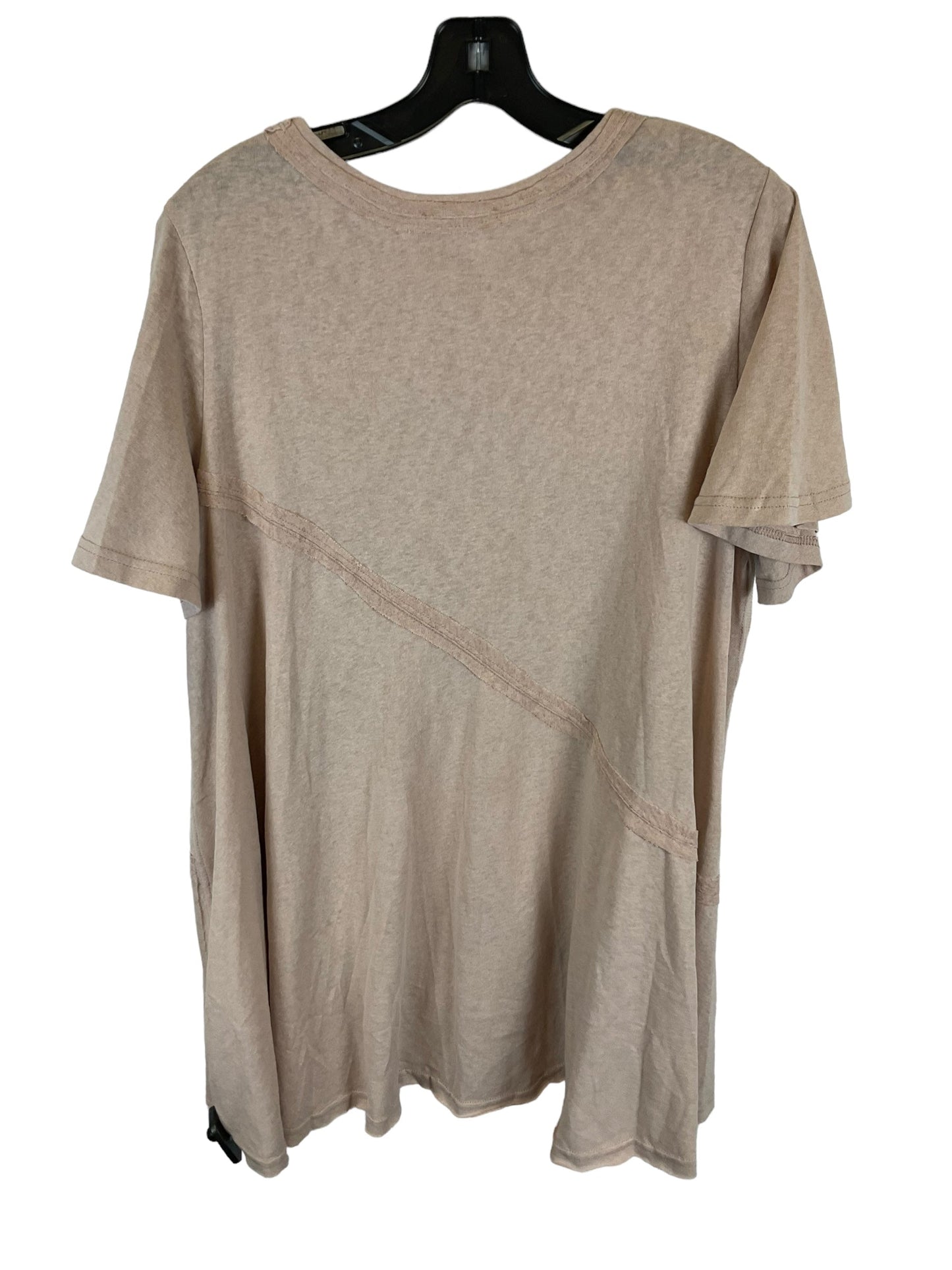 Tan Tunic Short Sleeve Easel, Size S