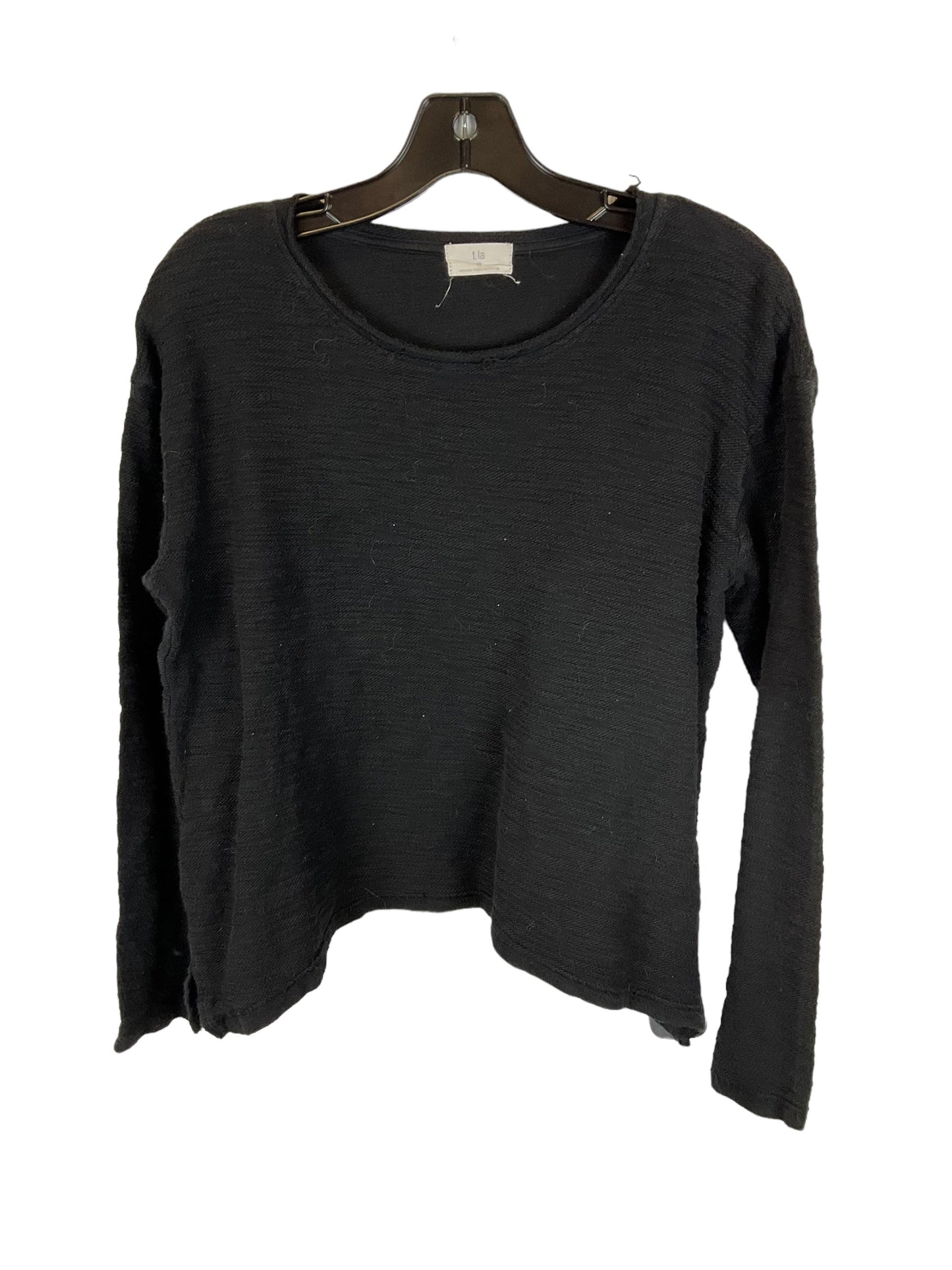 Black Top Long Sleeve T.la, Size Xs