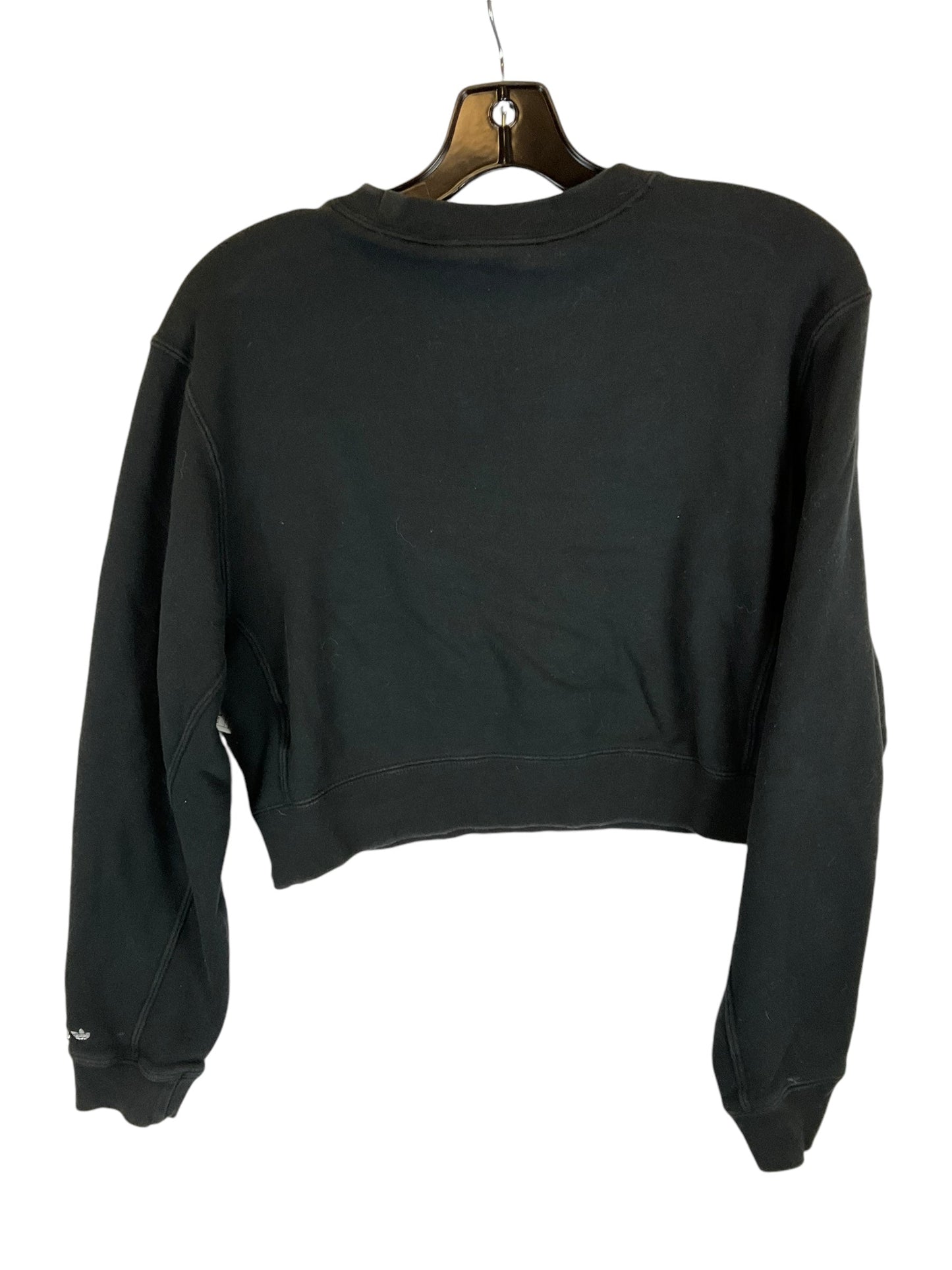 Sweatshirt Crewneck By Adidas In Black, Size: S