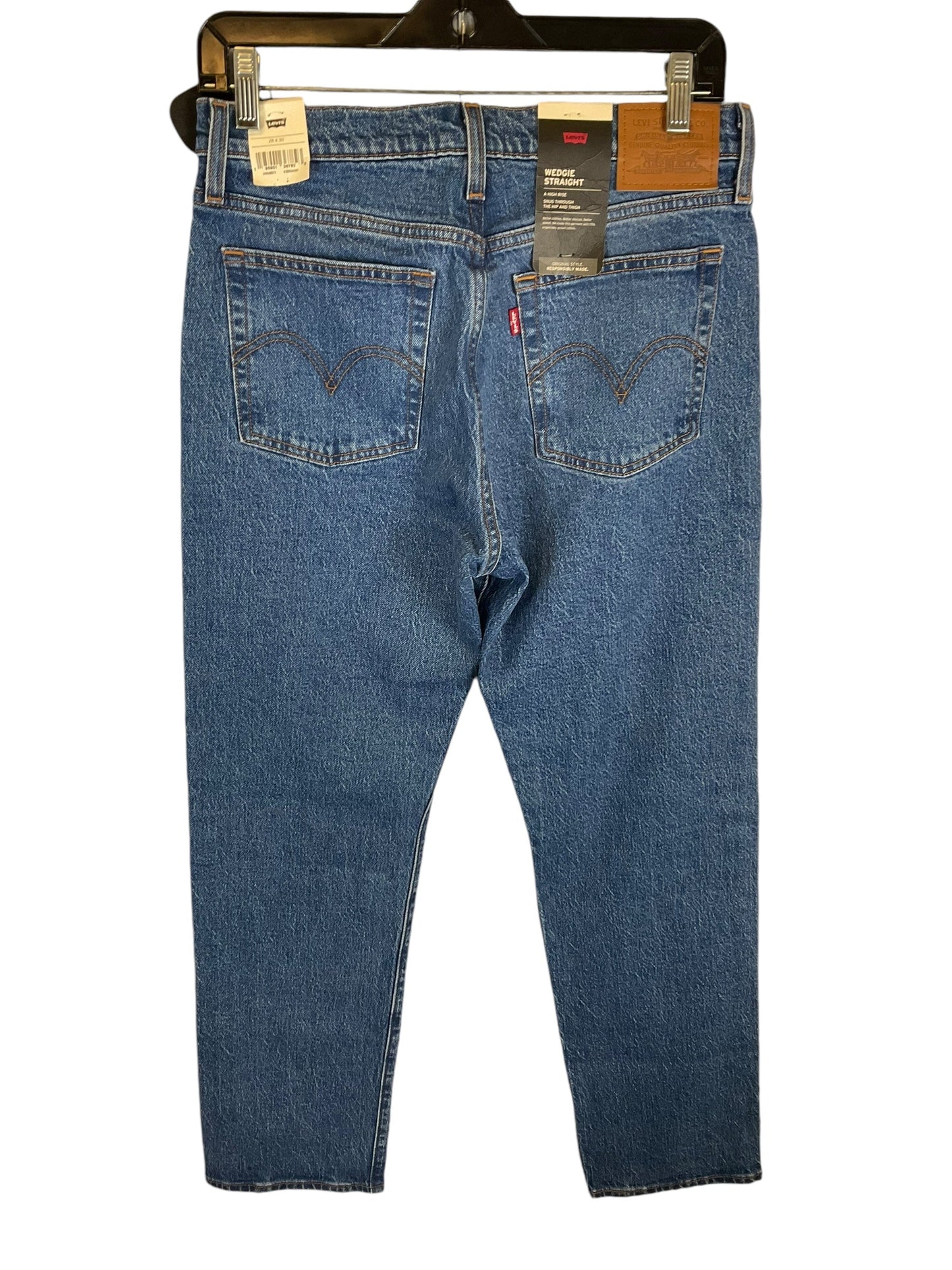 Jeans Straight By Levis In Blue Denim, Size: 6