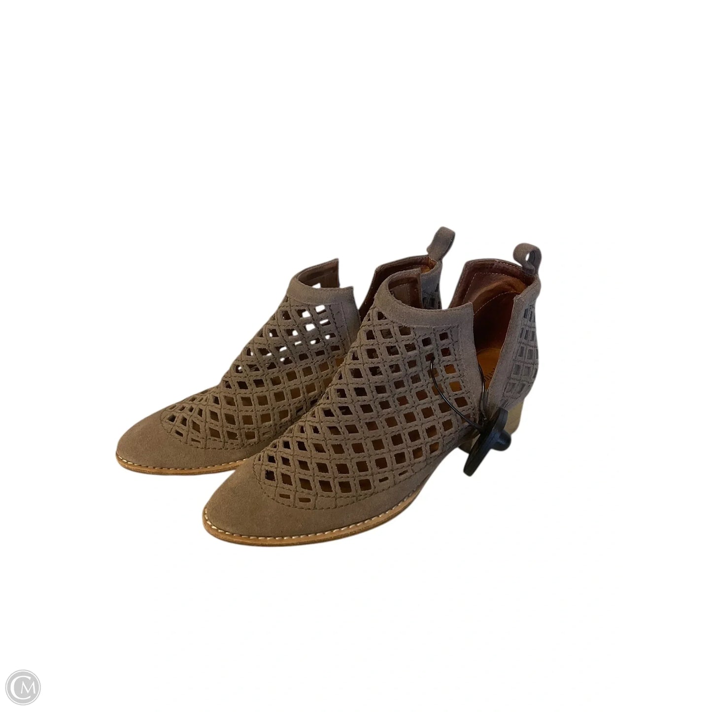 Boots Ankle Heels By Jeffery Campbell In Taupe, Size: 8