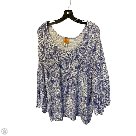 Top Long Sleeve By Ruby Rd In Purple, Size: 3x