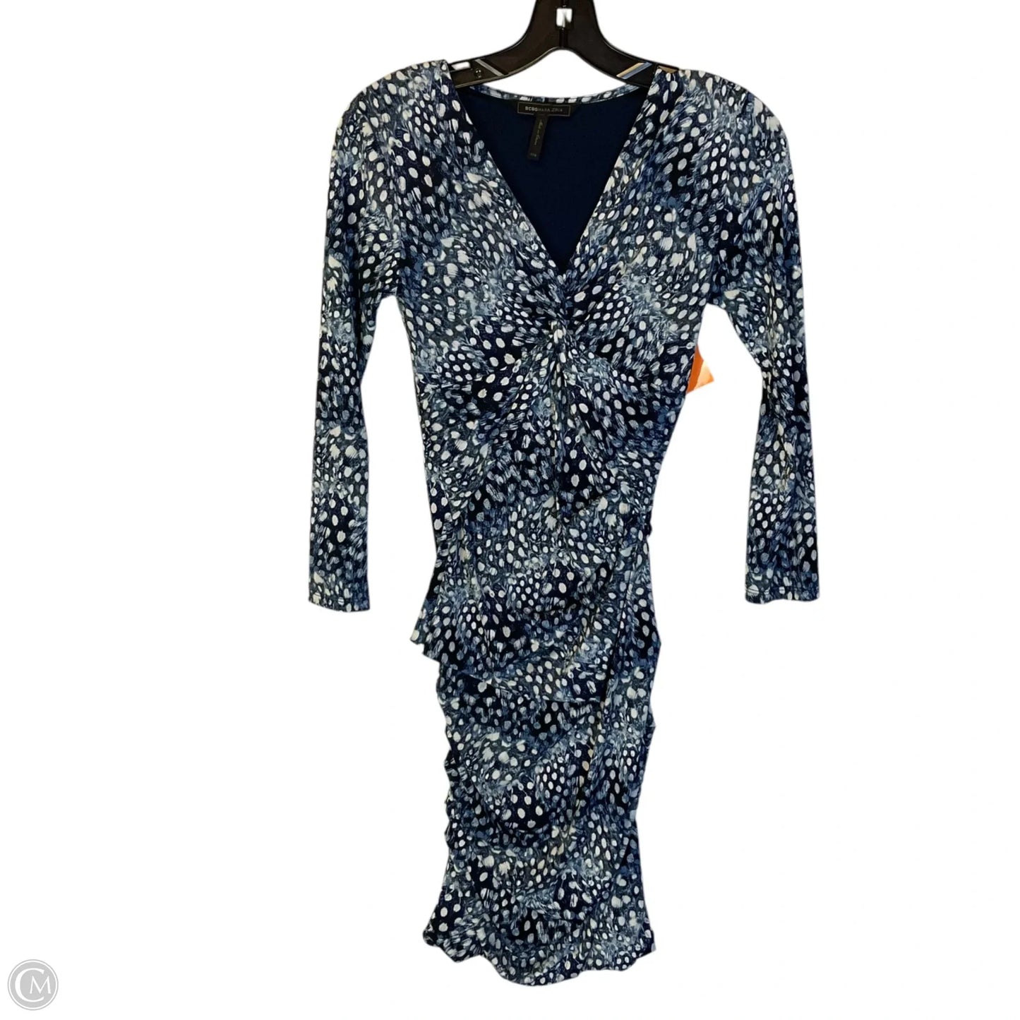 Dress Party Midi By Bcbgmaxazria In Blue, Size: Xxs