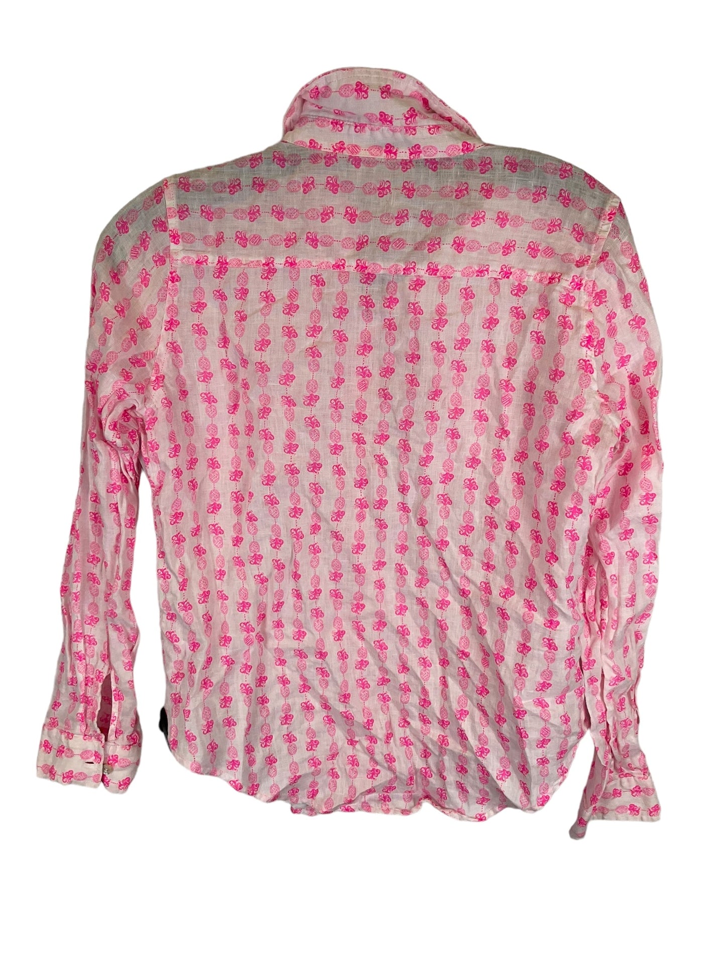 Top Long Sleeve Designer By Lilly Pulitzer In White, Size: Xxs