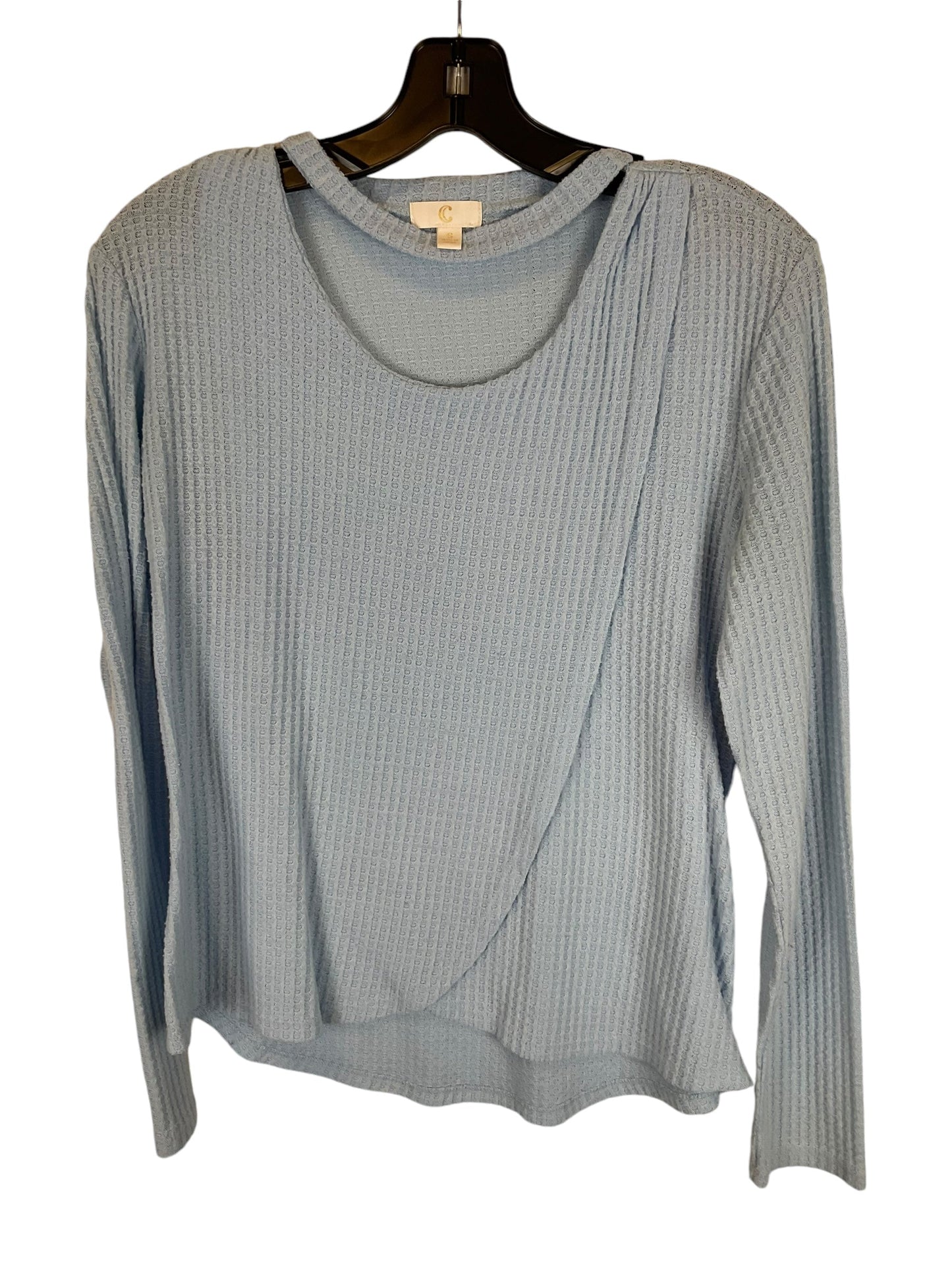 Top Long Sleeve By Charming Charlie In Blue, Size: S