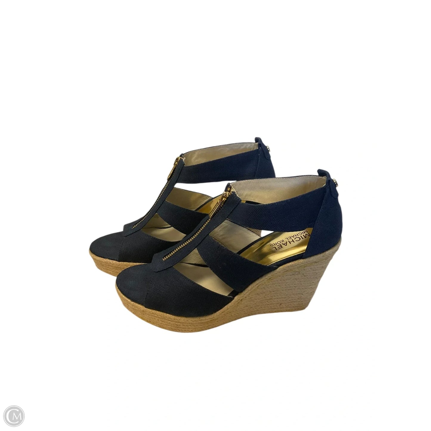Shoes Heels Wedge By Michael By Michael Kors In Navy, Size: 8.5