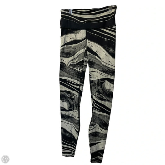 Athletic Leggings By Lululemon In Black & White, Size: 4