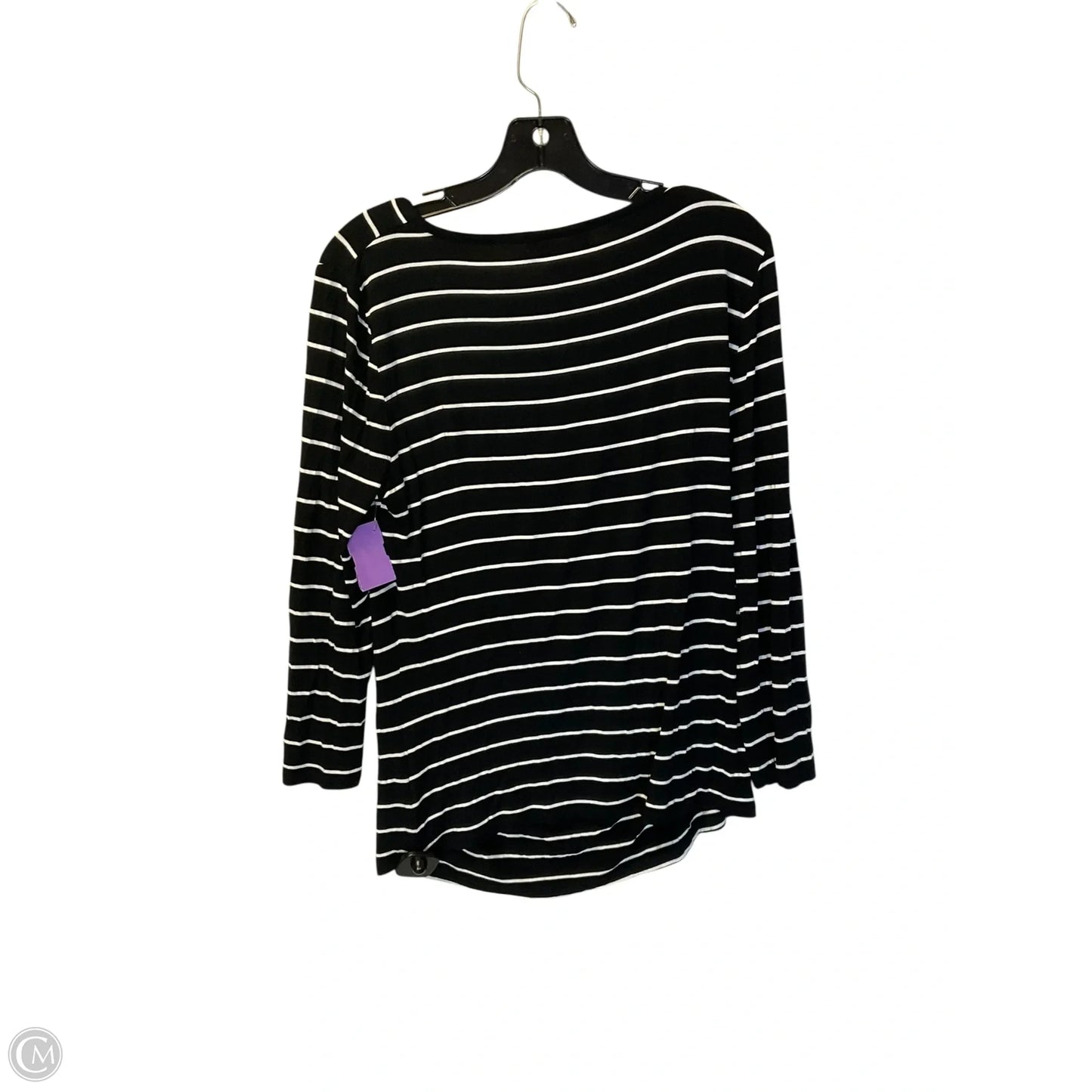 Top Long Sleeve By Michael By Michael Kors In Striped Pattern, Size: L