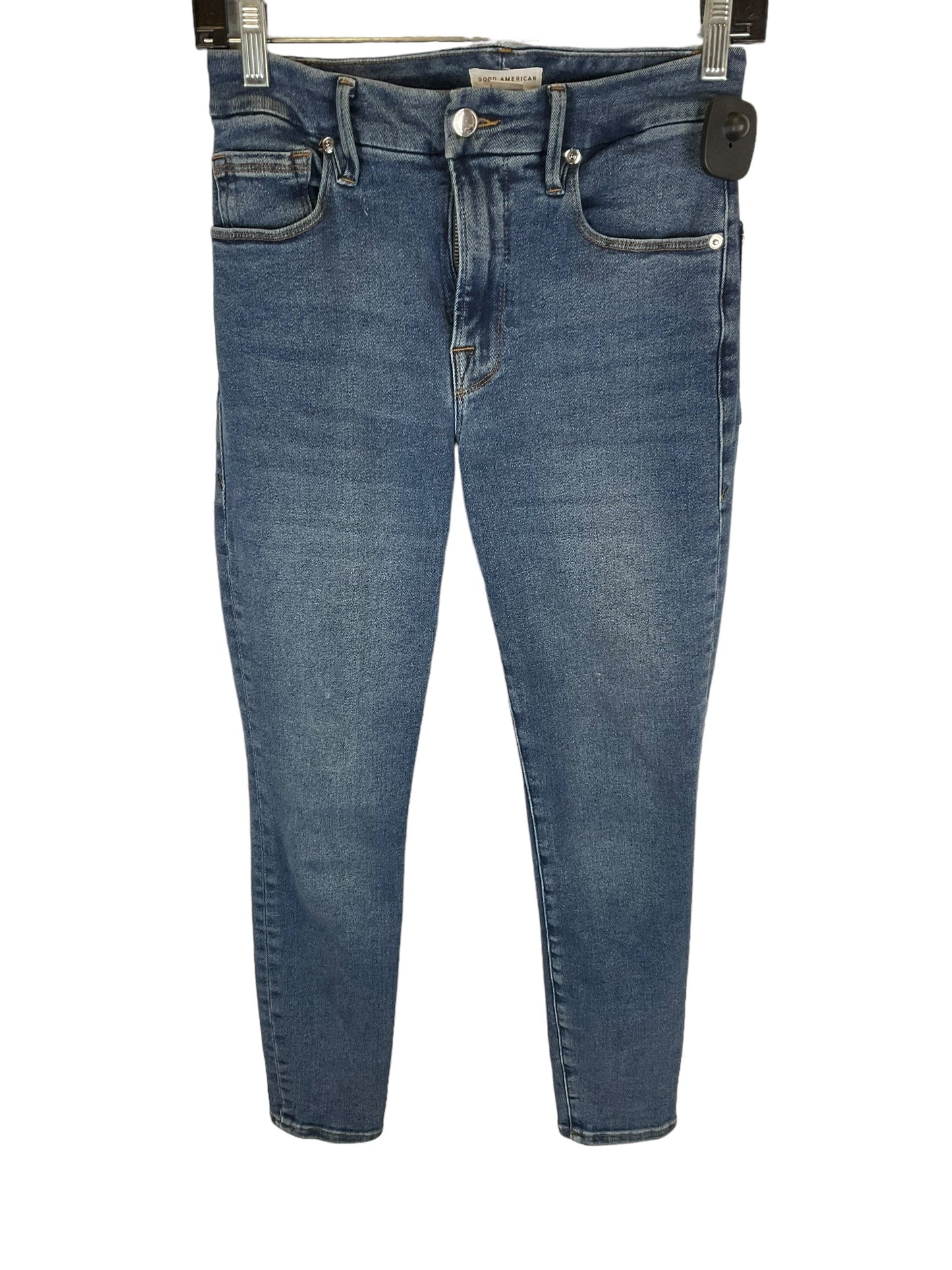 Blue Denim Jeans Designer Good American, Size 2