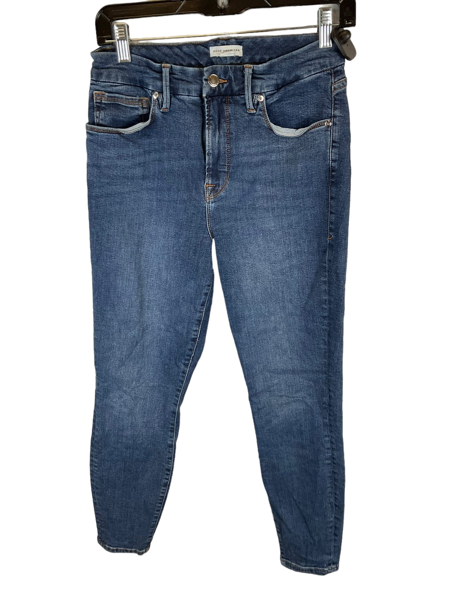 Blue Denim Jeans Designer Good American, Size 8
