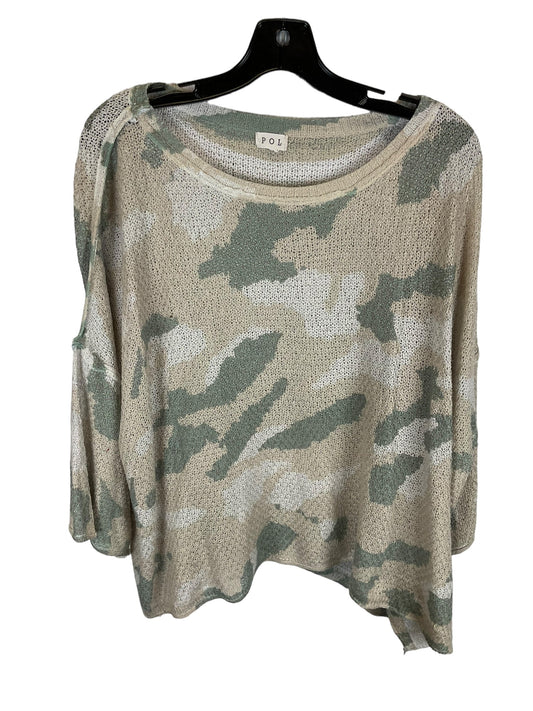 Sweater By Pol In Camouflage Print, Size: M