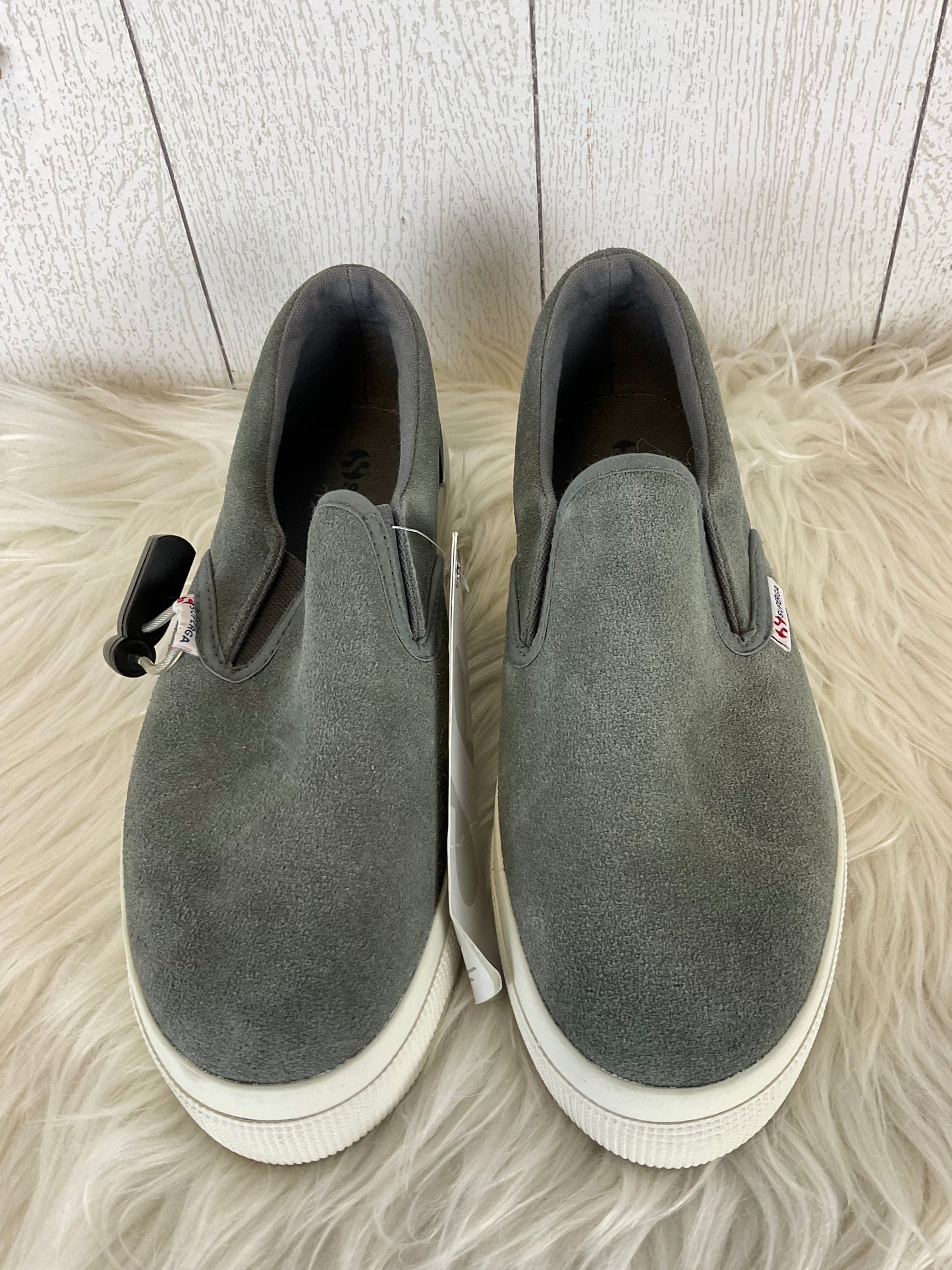 Shoes Sneakers By Superga In Grey, Size: 6.5