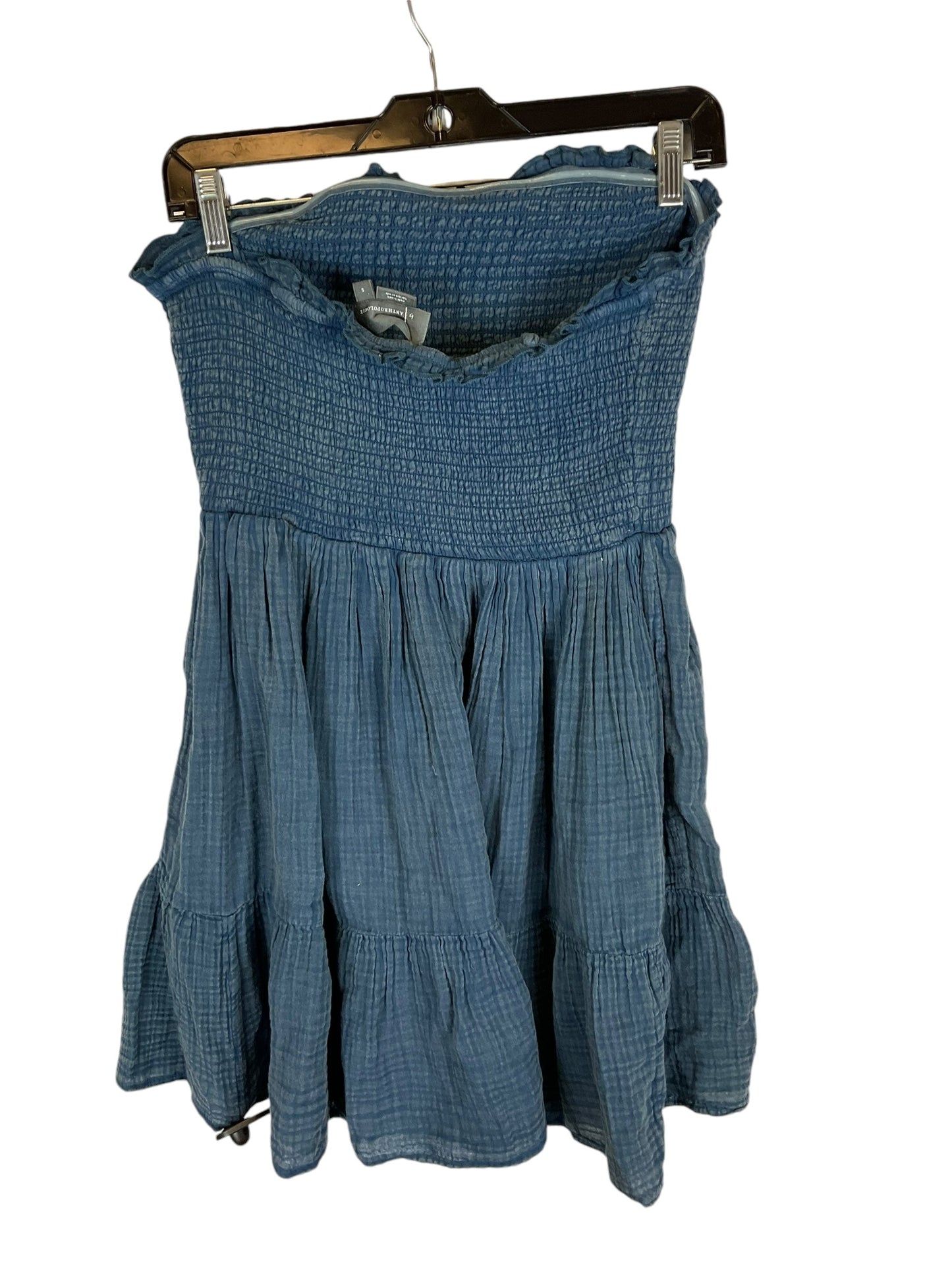 Dress Casual Short By Anthropologie In Blue, Size: S