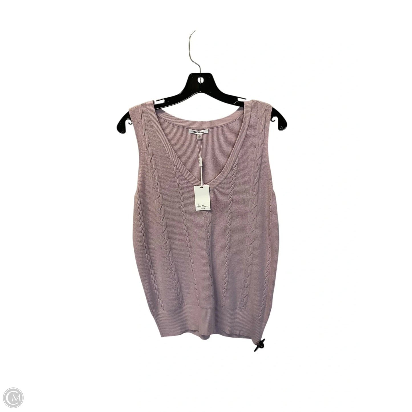 Vest Sweater By Vila Milano In Purple, Size: L