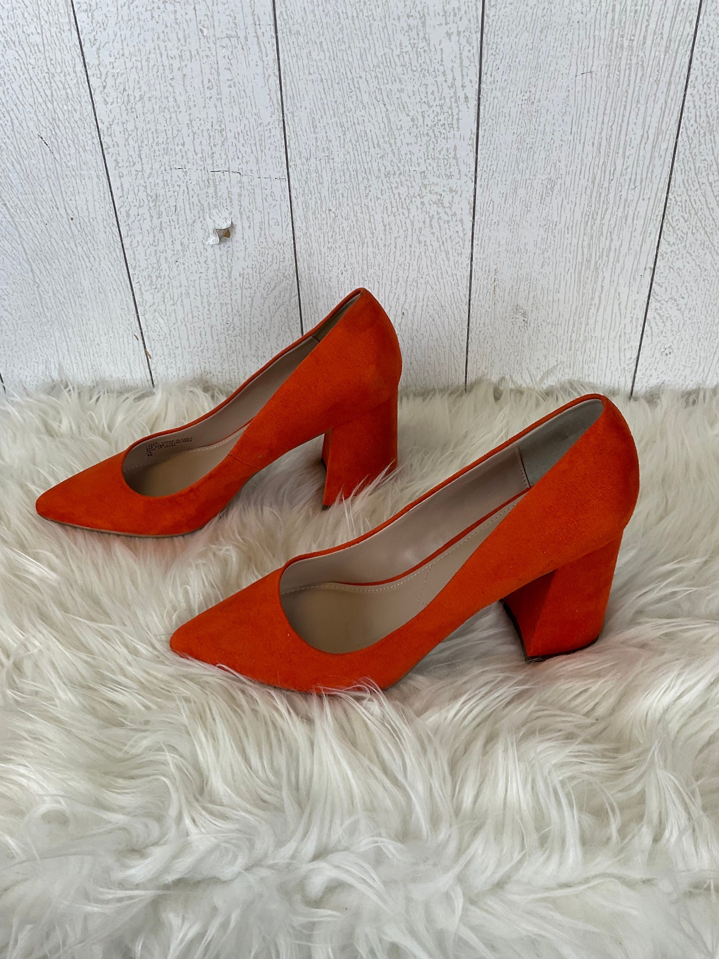 Shoes Heels Block By Charles By Charles David In Orange, Size: 8