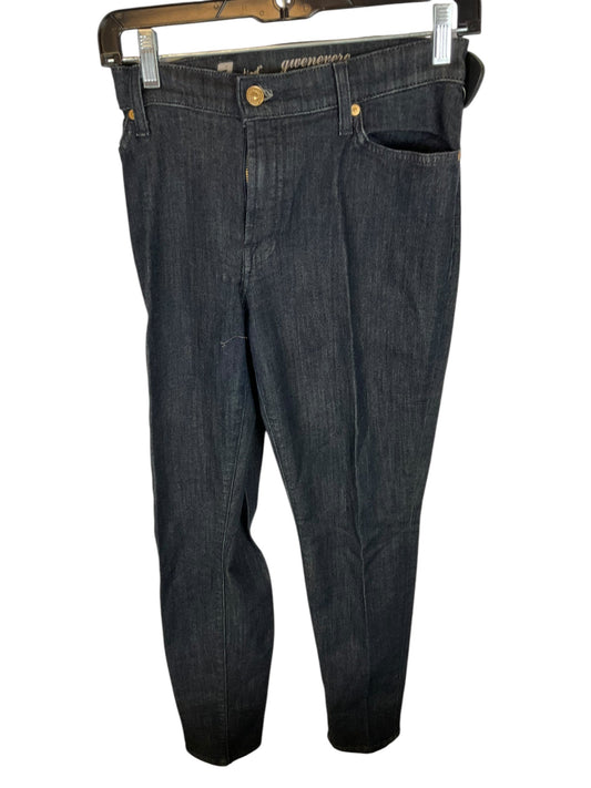 Jeans Designer By 7 For All Mankind In Blue Denim, Size: 12