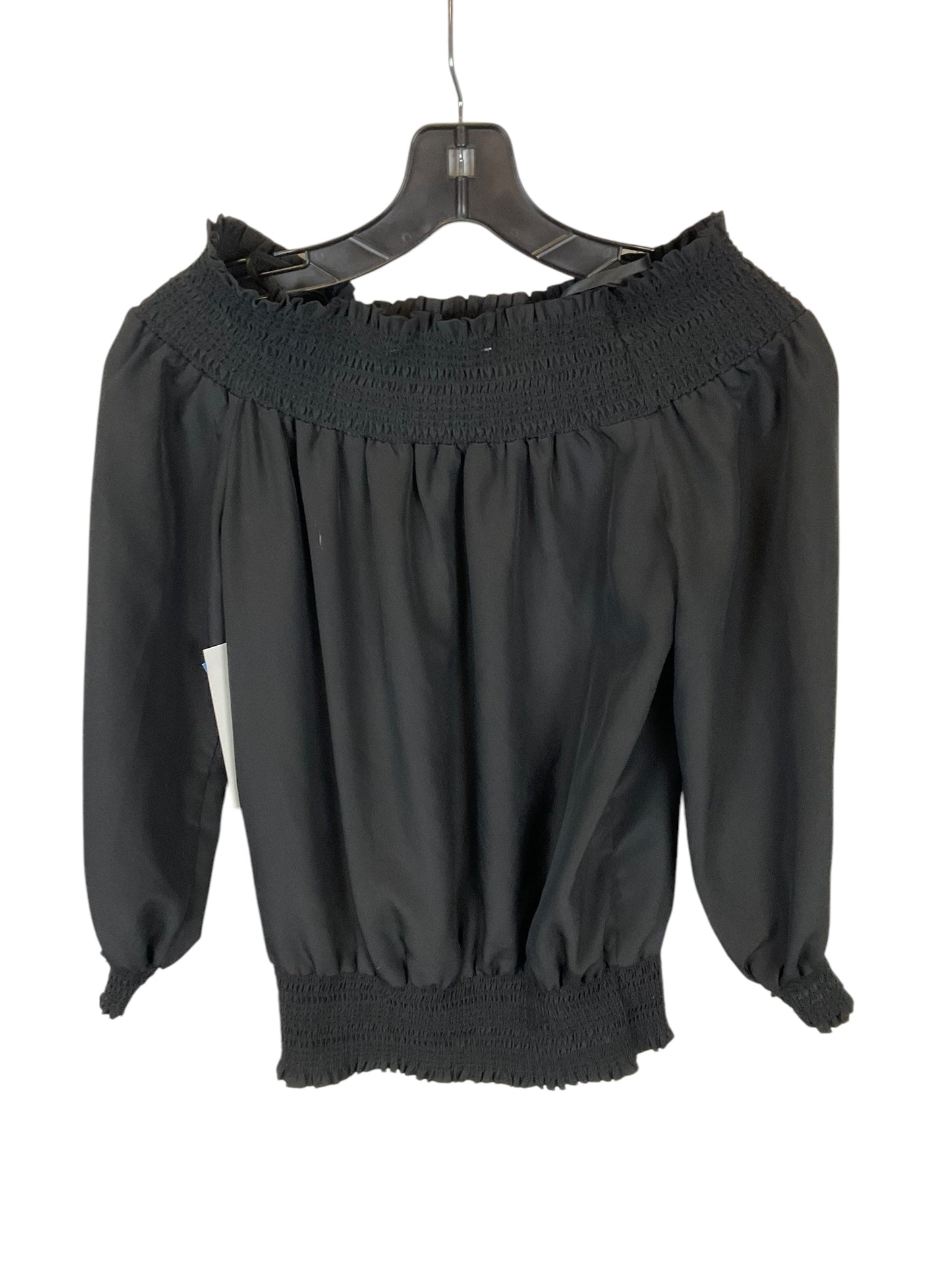 Top Long Sleeve Designer By Michael By Michael Kors In Black, Size: S