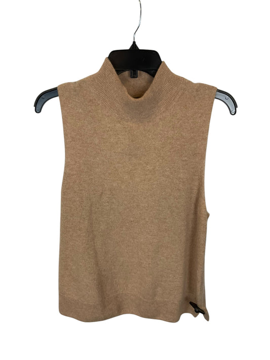 Top Sleeveless By Halston In Tan, Size: Xl