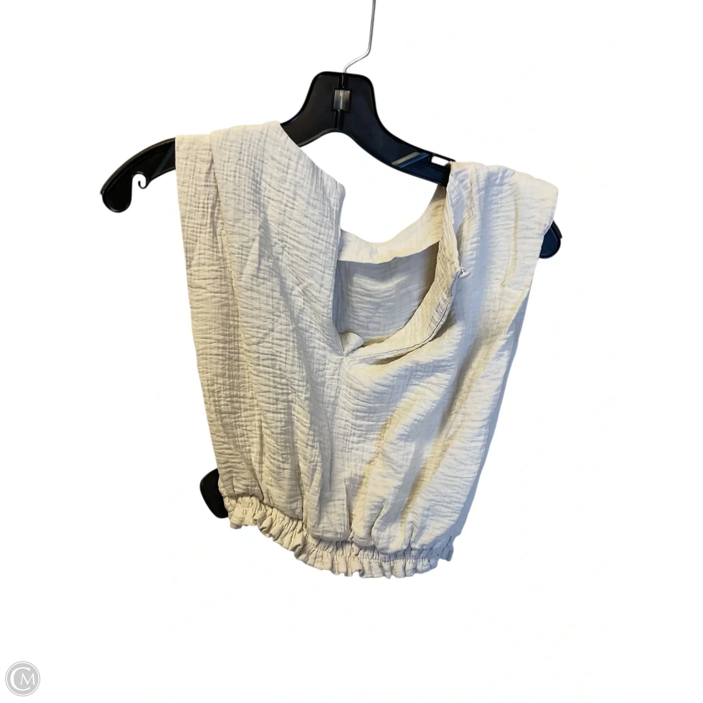 Top Sleeveless By A New Day In Cream, Size: S