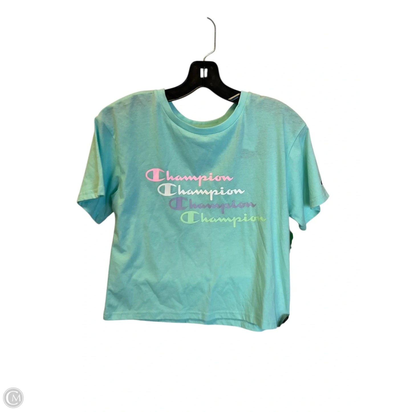 Top Short Sleeve Basic By Champion In Blue, Size: L