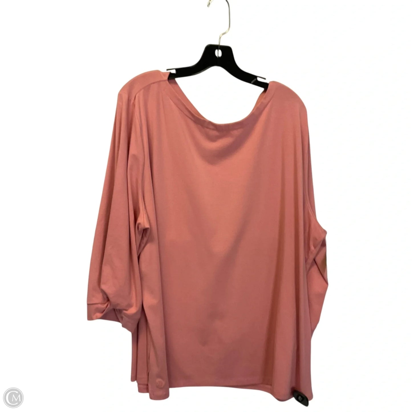 Top 3/4 Sleeve By Lauren By Ralph Lauren In Pink, Size: 3x