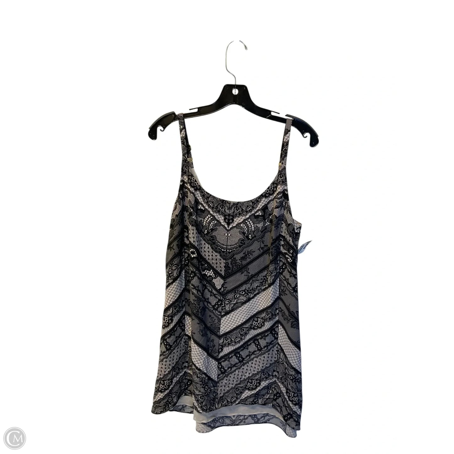 Top Sleeveless By Cabi In Black & Tan, Size: M
