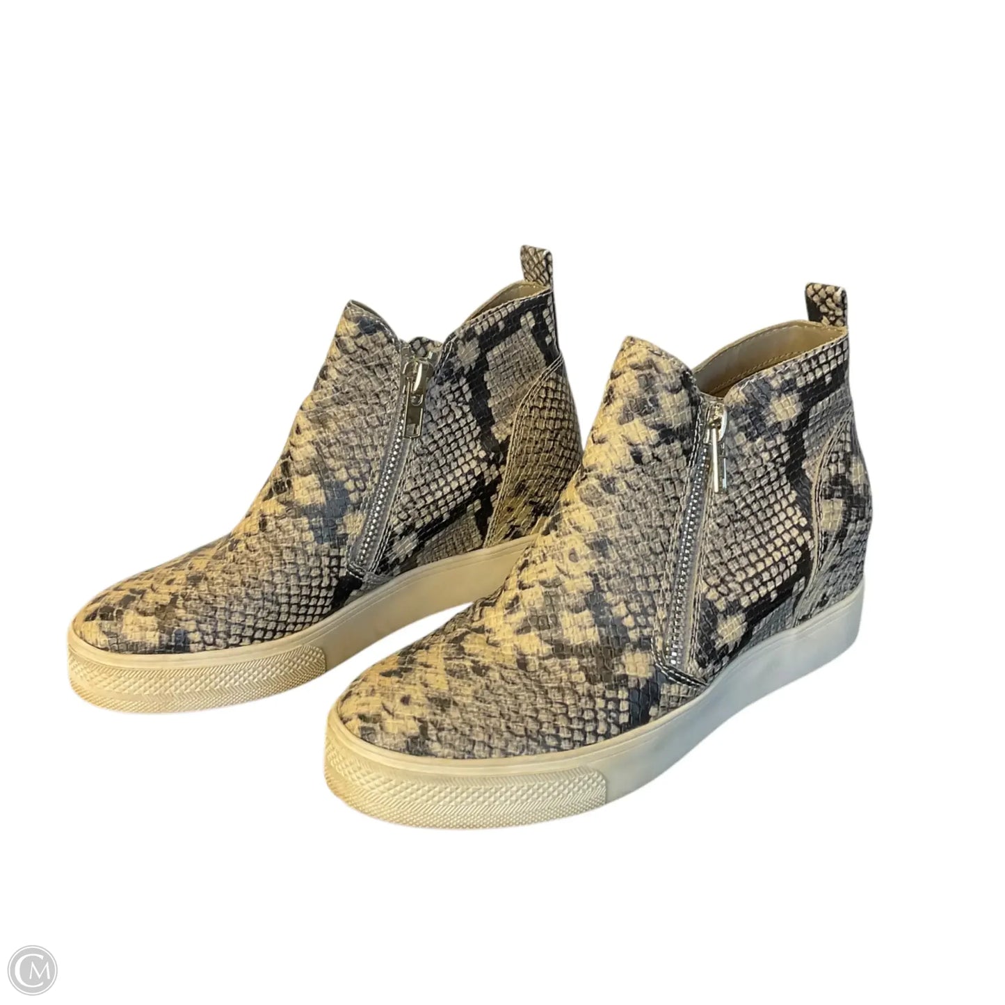 Shoes Sneakers By Steve Madden In Snakeskin Print, Size: 8.5