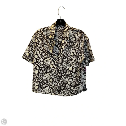 Top Short Sleeve By Express In Brown, Size: Xs