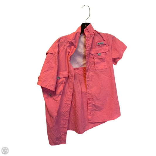 Athletic Top Short Sleeve By Columbia In Pink, Size: Xs