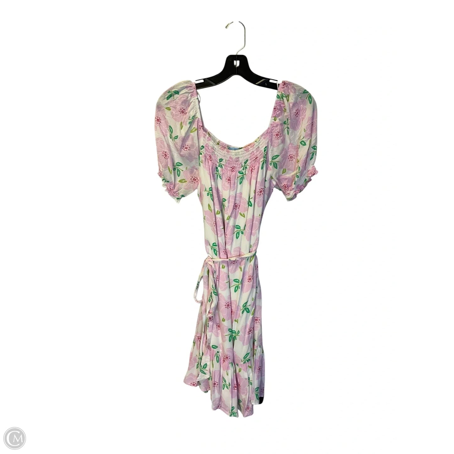 Dress Casual Short By Draper James In Pink & White, Size: S