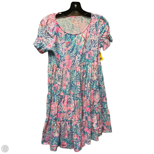 Dress Designer By Lilly Pulitzer In Blue & Pink, Size: Xxs