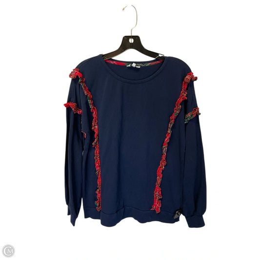 Top Long Sleeve By Crown And Ivy In Navy, Size: M