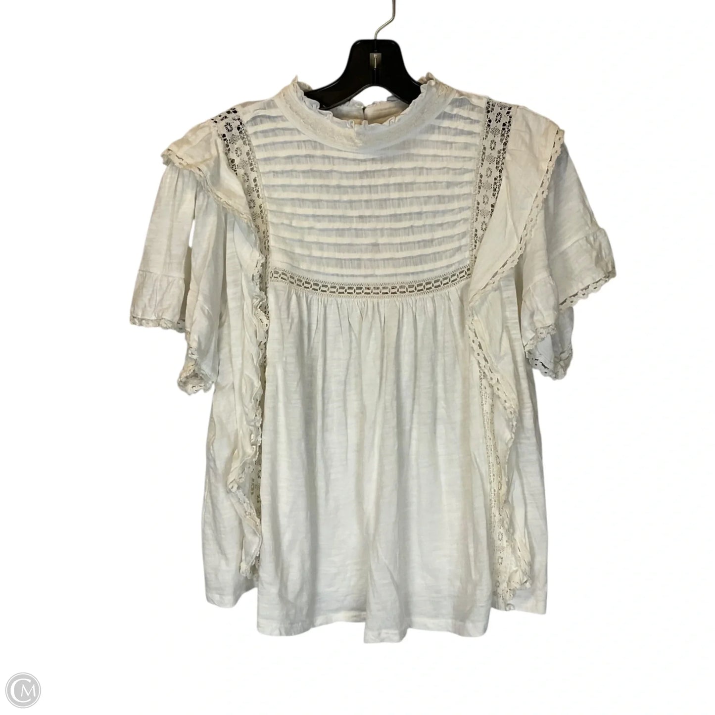 Top Short Sleeve By Free People In White, Size: M
