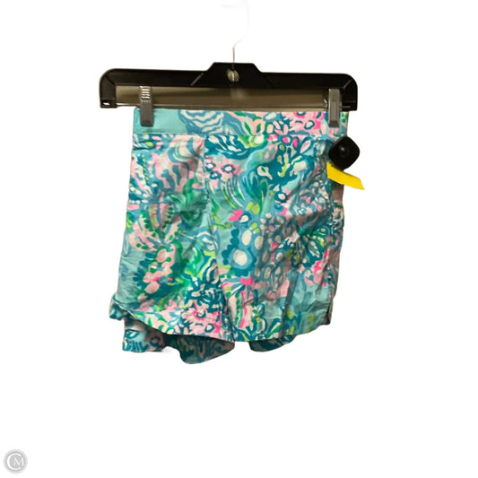 Shorts Designer By Lilly Pulitzer In Blue & Green, Size: M