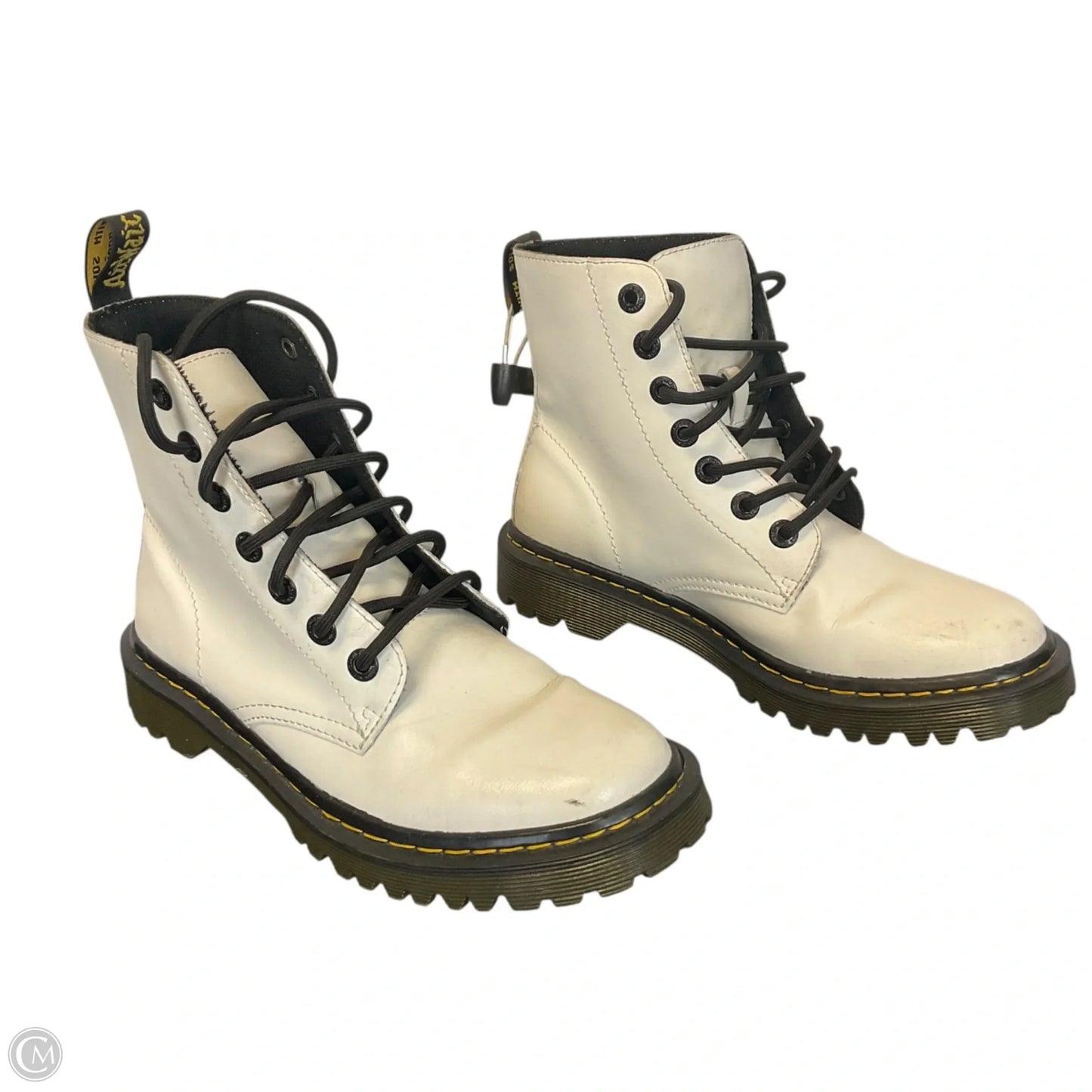Boots Combat By Dr Martens In White, Size: 7