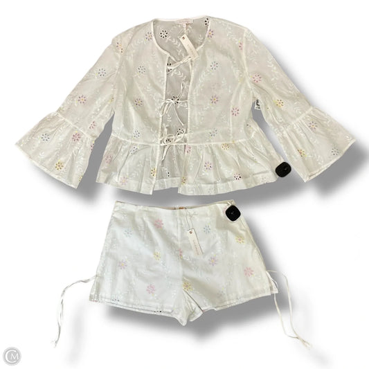 Shorts Set By Olivaceous In White, Size: L