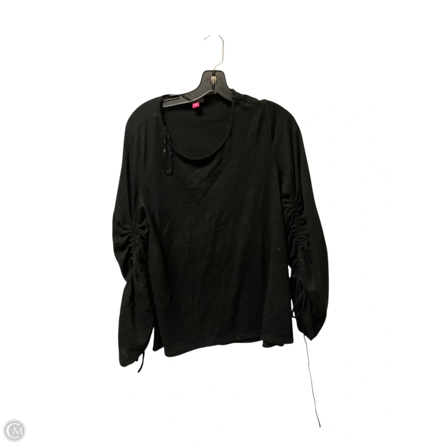 Top Long Sleeve By Vince Camuto In Black, Size: M