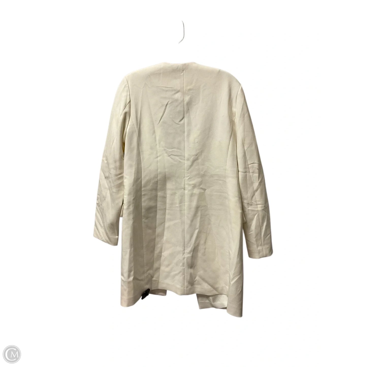 Coat Trench Coat By Express In White, Size: M