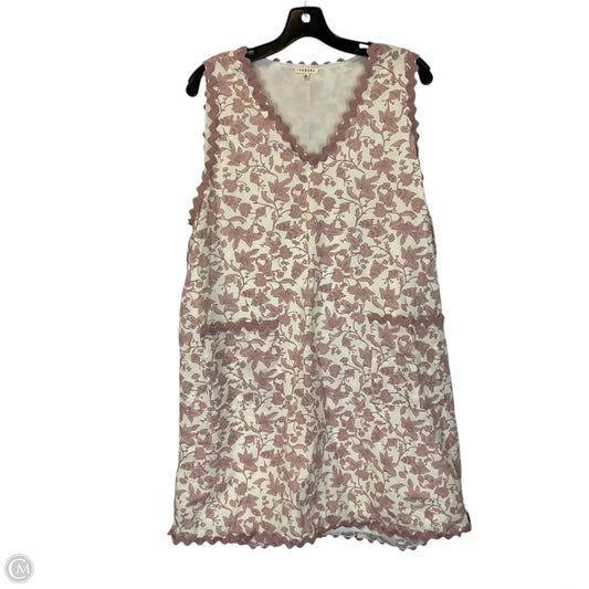 Dress Casual Short By Jodifl In Cream & Pink, Size: L