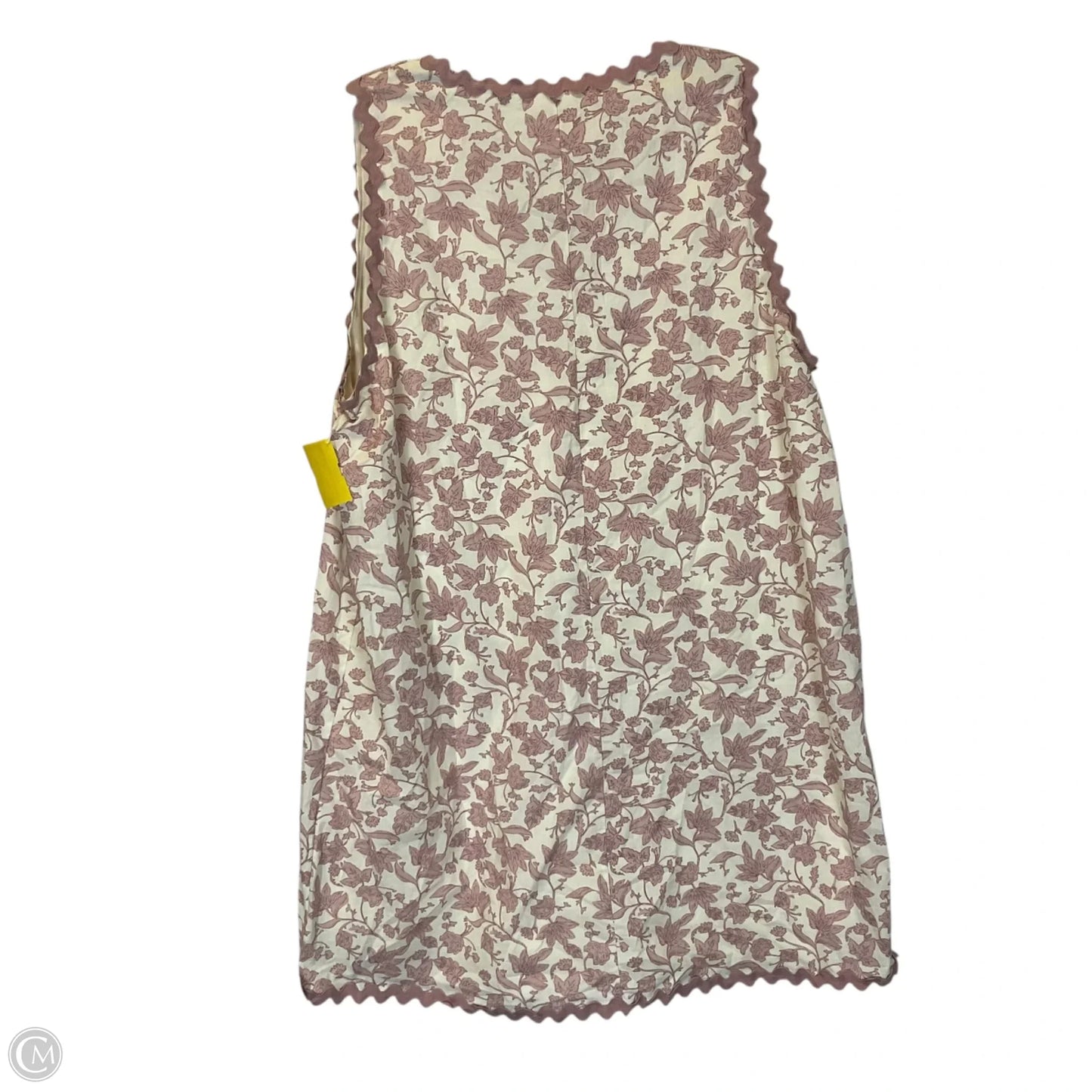 Dress Casual Short By Jodifl In Cream & Pink, Size: L