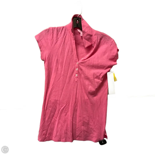 Top Short Sleeve Designer By Lilly Pulitzer In Pink, Size: Xs