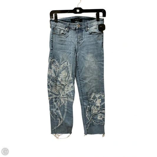 Jeans Cropped By Liverpool In Blue Denim, Size: 2